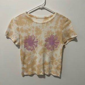 Yellow Tie-Dye Aerie Tee